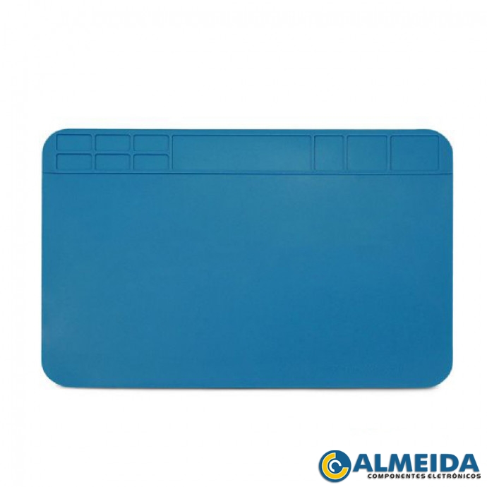 TAPETE MANTA ANTIESTATICA EM SILICONE RESIST. AO CALOR 300X200MM