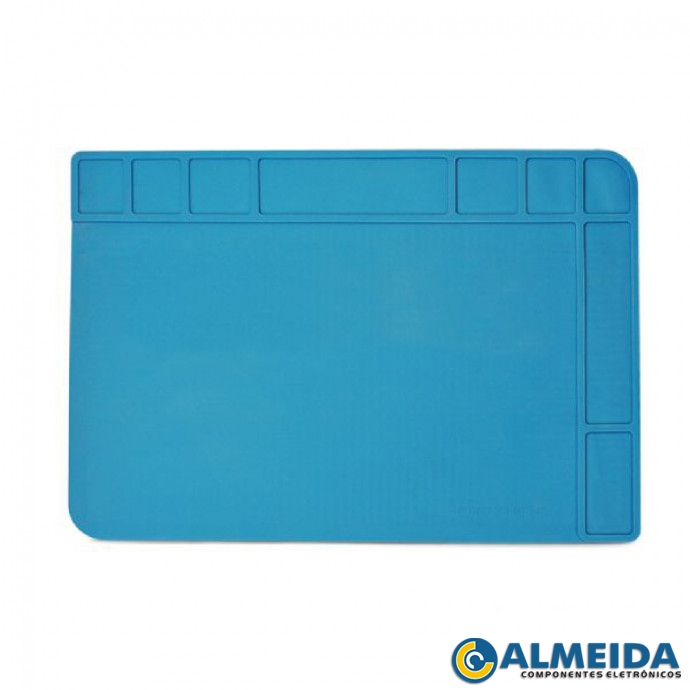 TAPETE MANTA ANTIESTATICA EM SILICONE RESIST. AO CALOR 480X340MM