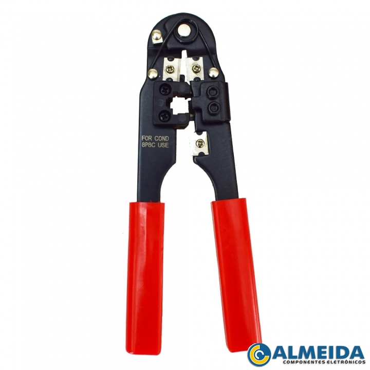 ALICATE DE CRIMPAR CORTE E DECAPAR RJ45 8P8C GC-210C GC