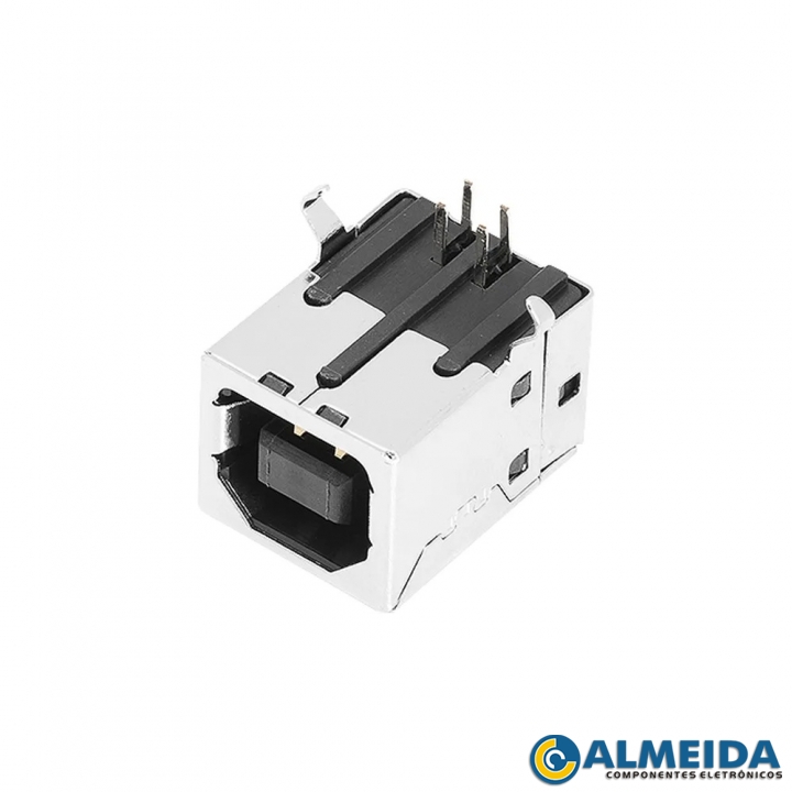 CONECTOR USB 2.0 FEMEA PARA IMPRESSORAS E PROJETORES