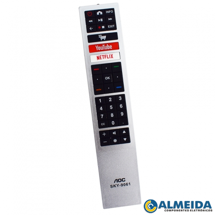 CONTROLE LCD AOC HDR YOUTUBE/NETFLIX 43S5295/78G SKY-9061