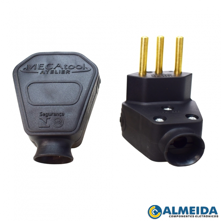 PLUG RCA PROFISSIONAL METAL PGRC0022 STORM VERMELHO (PCT. 10PCS)