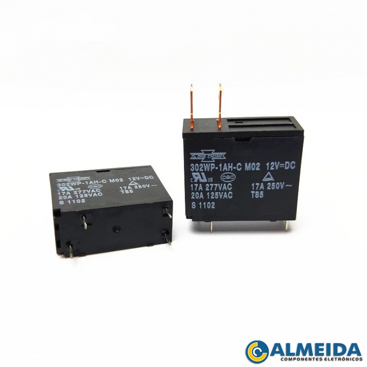 RELE MICROONDAS 12V 20A/125VAC 17A/250VAC 302WP-1AH-C