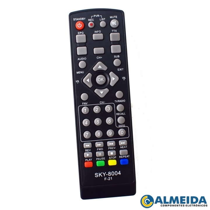 CONTROLE RECEPTOR TELESYSTEM F-21 SKY-8004