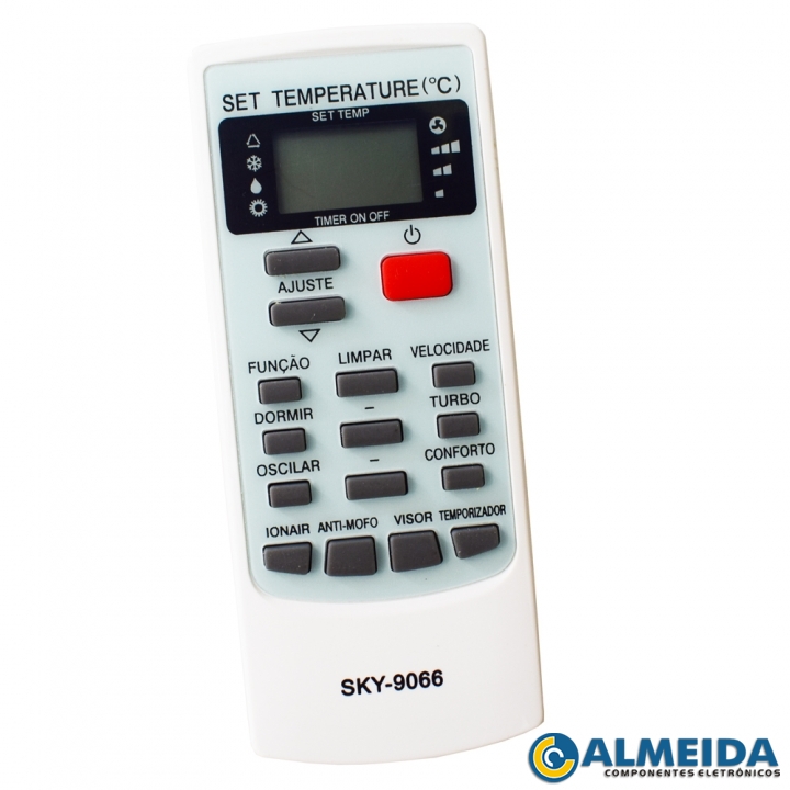 CONTROLE AR CONDICIONADO ELGIN/MITSUO SPLIT ECO PLUS SKY-9066