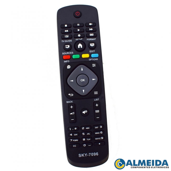 CONTROLE LCD PHILIPS SMART TV 32PF/32PH/40PFG/40PH/43PFG SKY-7096