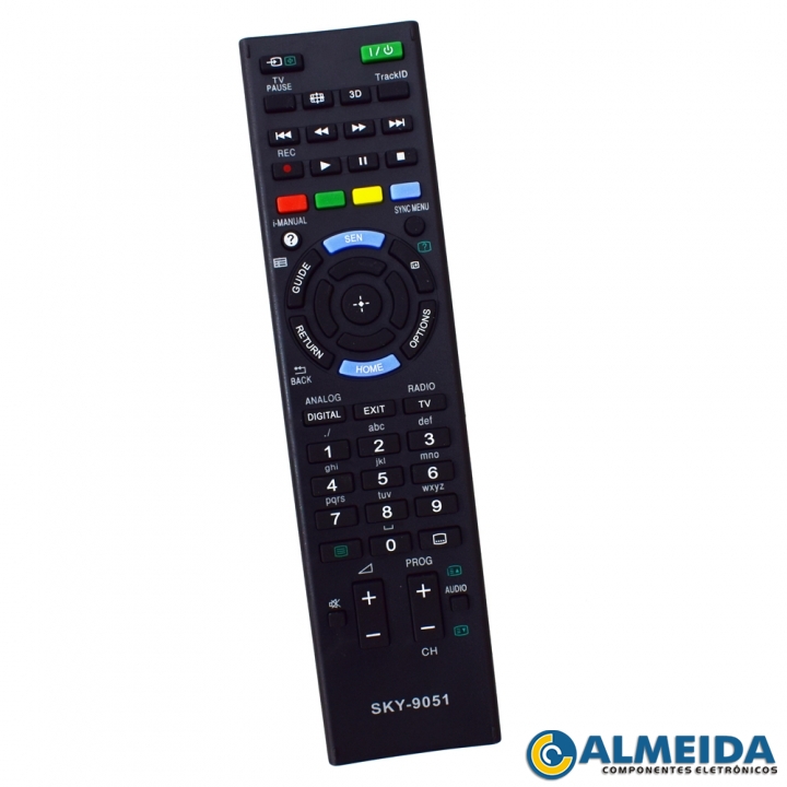 CONTROLE LCD SONY BRAVIA 3D RM-ED047 SKY-9051