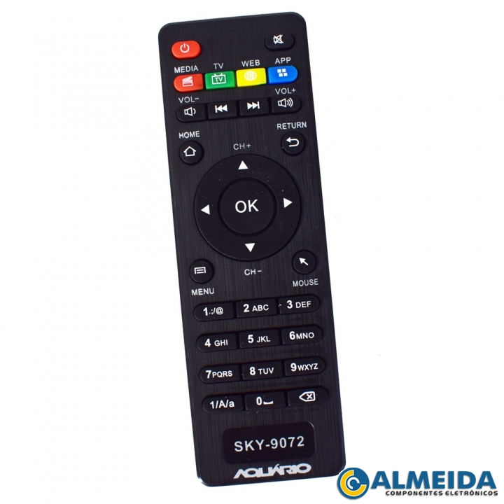 CONTROLE SMART TV BOX AQUARIO STV-2000 SKY-9072