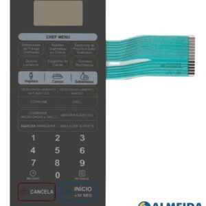 MEMBRANA MICROONDAS LG MH6346SS CHEF MENU ESPELHADA