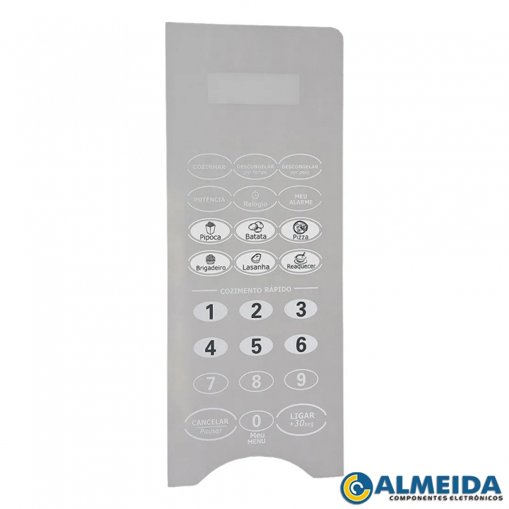 MEMBRANA MICROONDAS MIDEA MM20EL1BW C/ RECORTE BRANCA