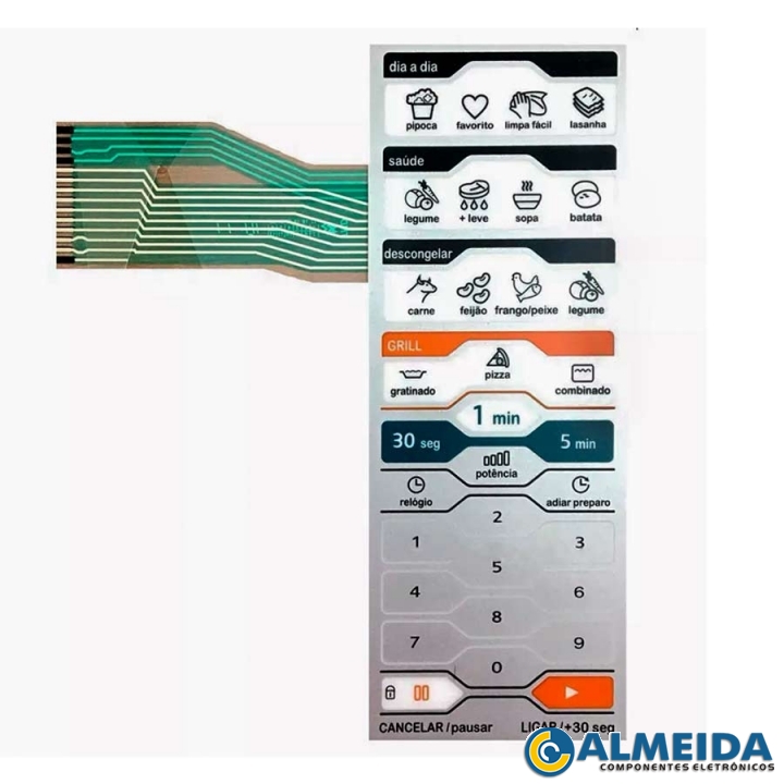 MEMBRANA MICROONDAS MIDEA MTAG41/MTAG42