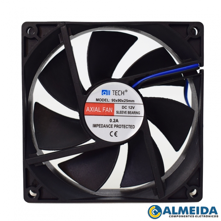 MICRO VENTILADOR COOLER 90X90X25MM 12V ALLTECH