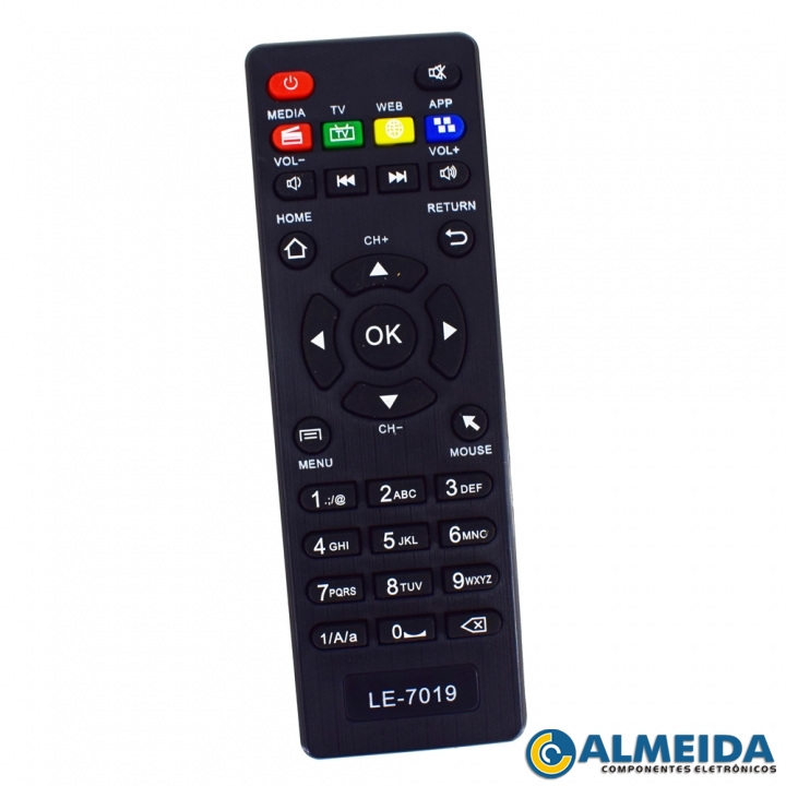 CONTROLE SMART TV BOX MXQPMX9/MX9-4K/V88-4K LE-7019
