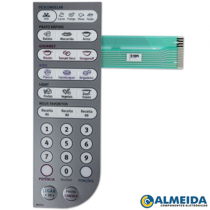 MEMBRANA MICROONDAS ELECTROLUX MEF41 (CONTATOS INVERTIDOS)