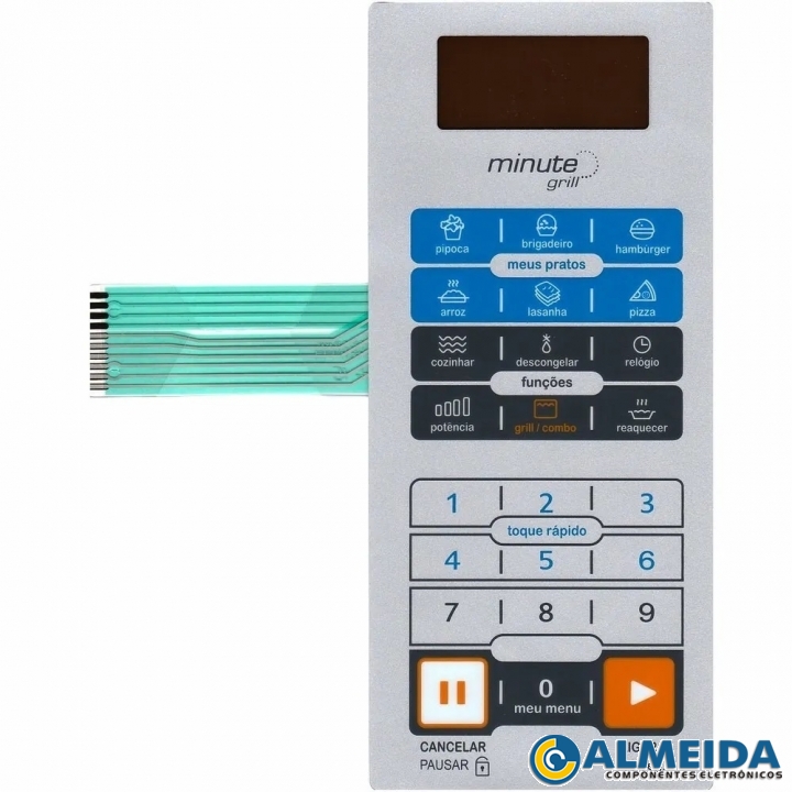 MEMBRANA MICROONDAS MIDEA MM39TB1/TB2 (19,8X8,6CM)