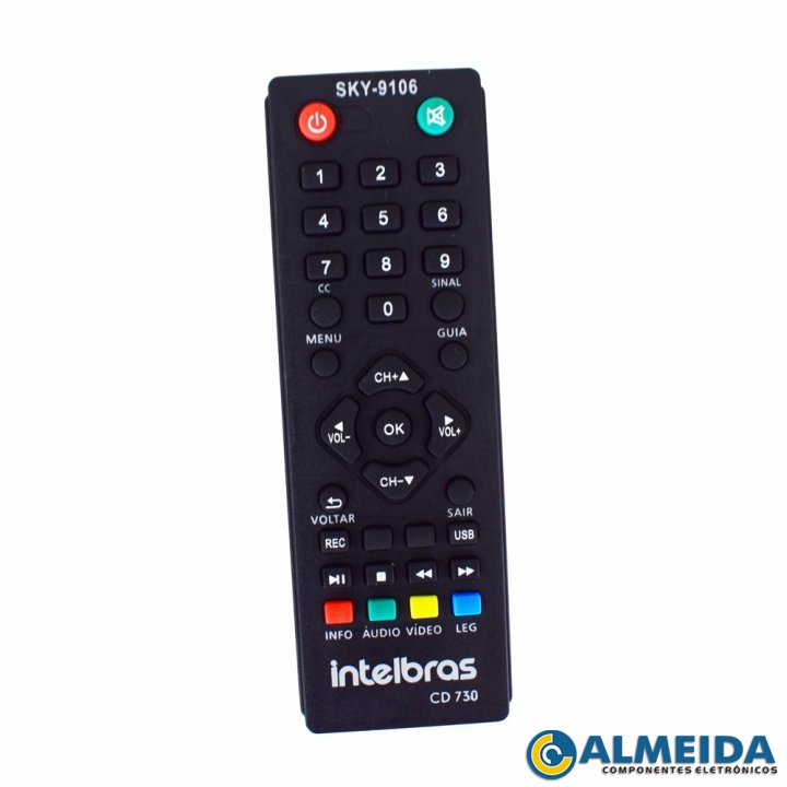 CONTROLE CONVERSOR DIGITAL INTELBRAS CD-730 SKY-9106