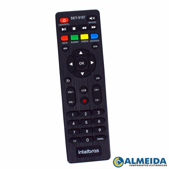 CONTROLE CONVERSOR DIGITAL INTELBRAS CD-750 SKY-9107