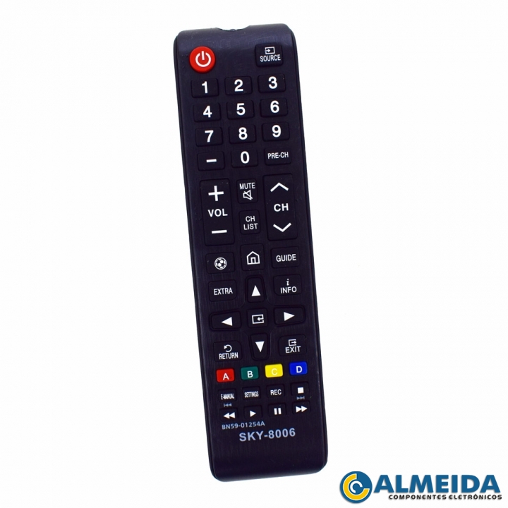 CONTROLE LCD SAMSUNG C/ HOME/FUTEBOL/EXTRA BN59-01254A SKY-8006
