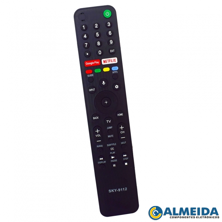 CONTROLE LCD SONY 4K NETFLIX/GOOGLE PLAY SKY-9112