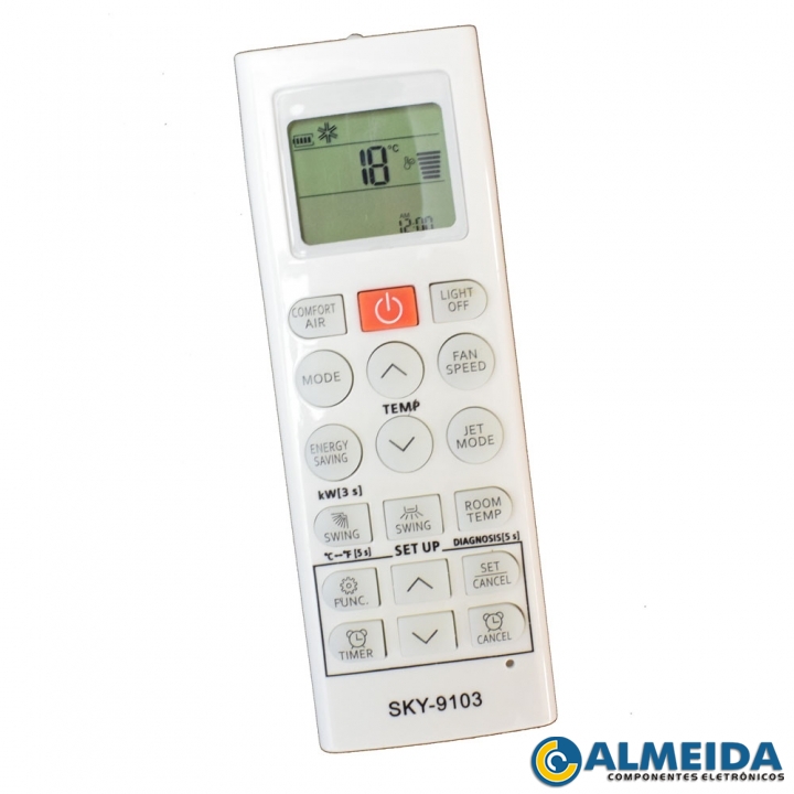 CONTROLE AR CONDICIONADO LG INVERTER AKB74955603 SKY-9103