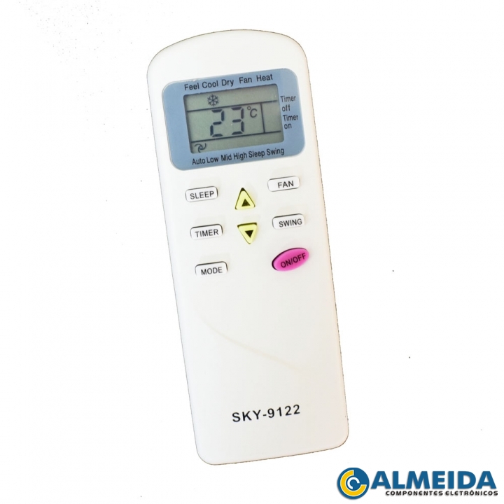 CONTROLE AR CONDICIONADO ELGIN COMPACT SKY-9122