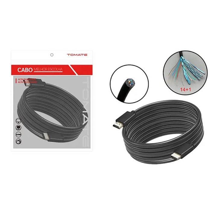 CABO HDMI 2.0 4K HDR 20 METROS MHD-4028 TOMATE