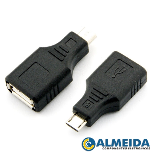 ADAPTADOR MICRO USB V8 PARA USB FEMEA OTG LE-04 LELONG