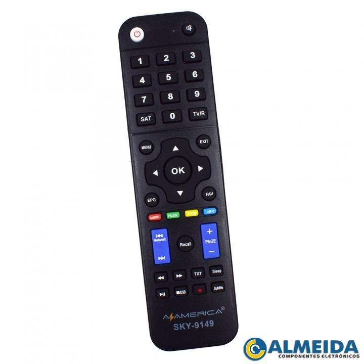 CONTROLE RECEPTOR AZAMERICA CHAMPIONS/KING/SILVER SKY-9149