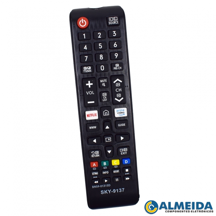 CONTROLE LCD SAMSUNG 4K NETFLIX/PRIME VIDEO BN59-01315D SKY-9137