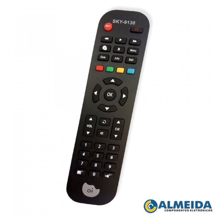 CONTROLE RECEPTOR OI TV MULTILASER GS0604 SKY-9130