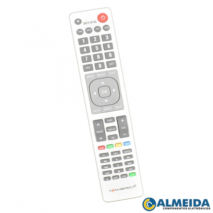 CONTROLE RECEPTOR AZAMERICA S2015 HD SKY-9152