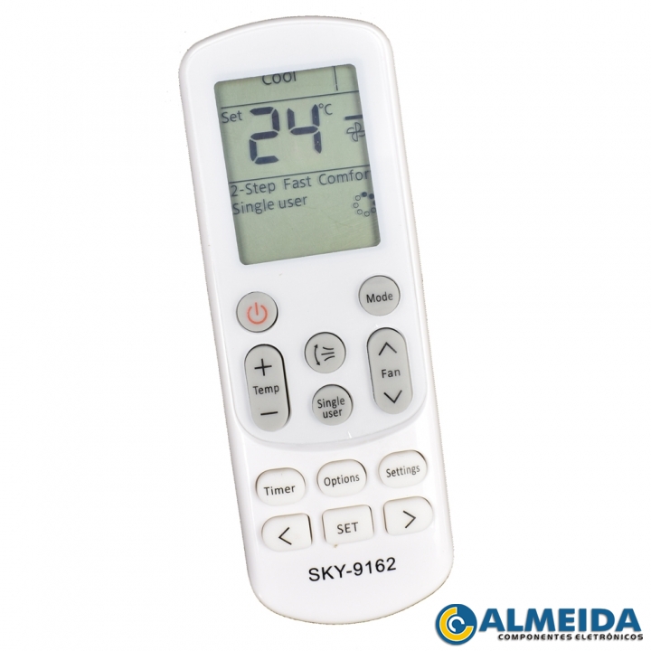 CONTROLE AR CONDICIONADO SAMSUNG WINDFREE INVERTER SKY-9162