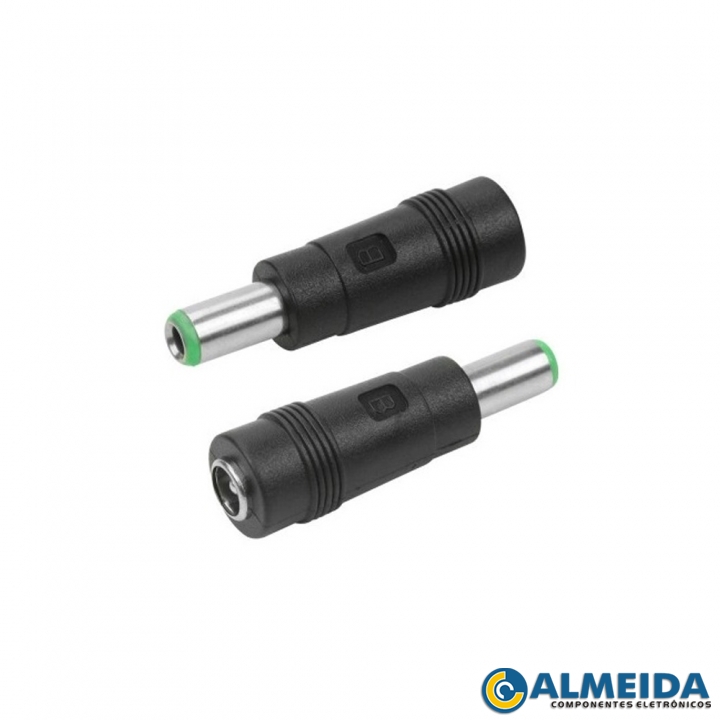 PLUG ADAPTADOR P4 5.5X2.1MM FEMEA P/ 3.6MM B MACHO (PCT 10PCS)