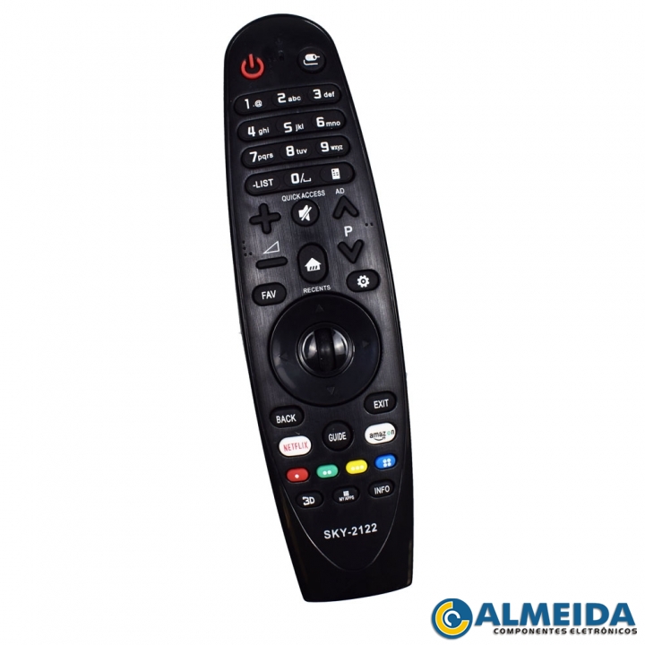 CONTROLE LCD LG MAGIC NETFLIX/AMAZON S/ COMANDO S/ MOUSE SKY-2122