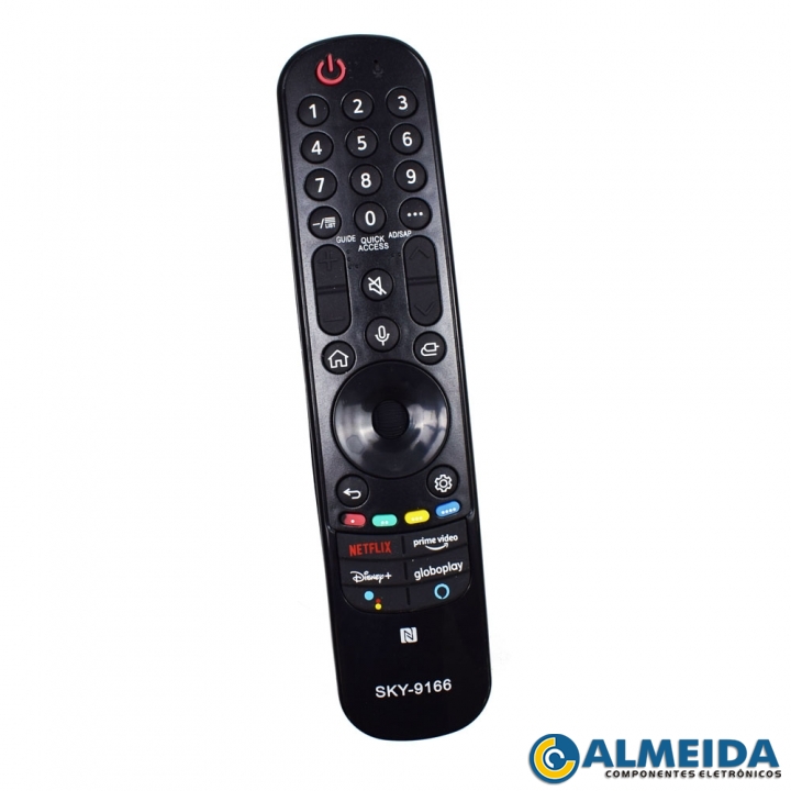 CONTROLE LCD LG 4K NETFLIX/PRIME VIDEO/DISNEY+/GLOBOPLAY SKY-9166