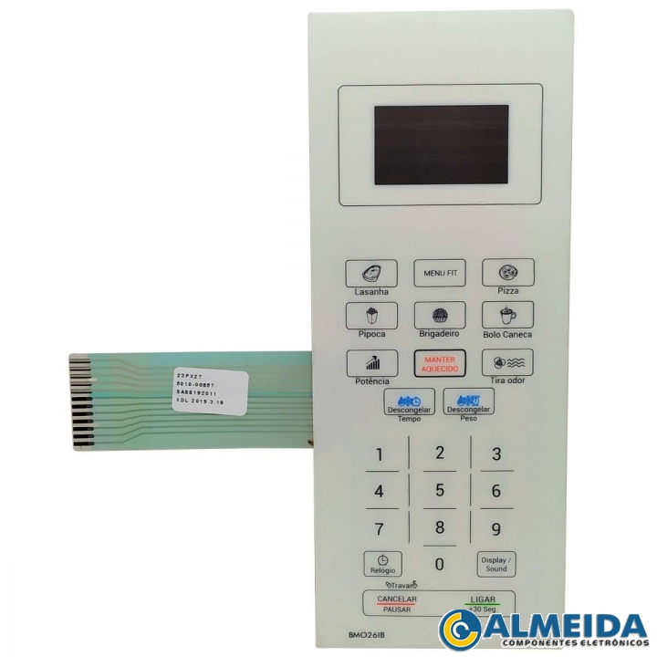 MEMBRANA MICROONDAS BRITANIA BMO26IB BRANCA 21X8,4CM