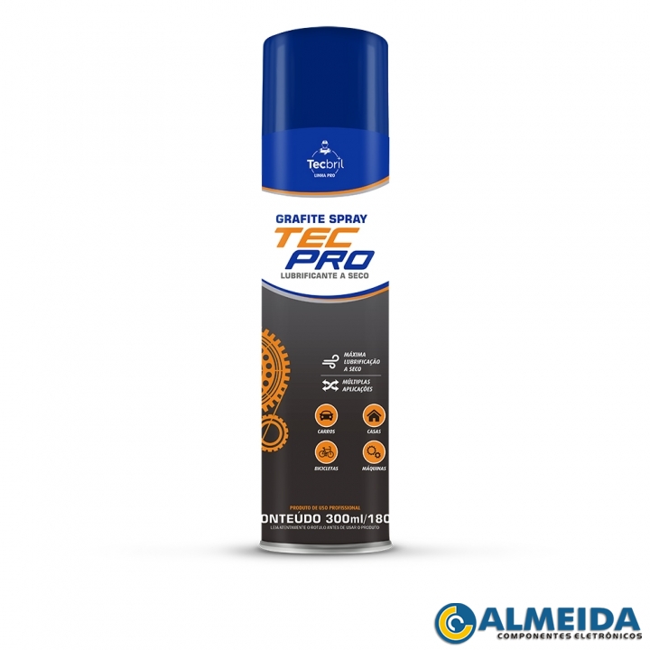 SPRAY GRAFITE TECBRIL LUBRIFICANTE A SECO 300ML/180G