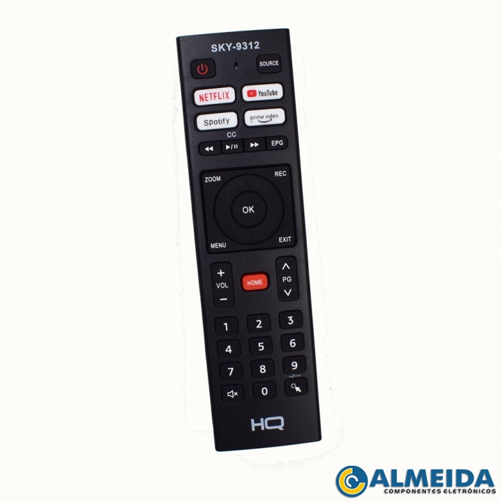 CONTROLE LCD HQ 4K NETFLIX/PRIME VIDEO/YOUTUBE/SPOTIFY SKY-9312