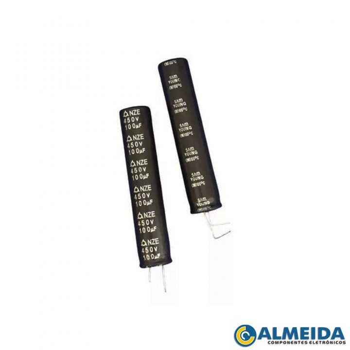 CAPACITOR ELETROLITICO 100UF X 450V LONGO
