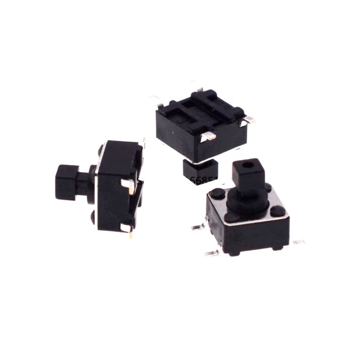 CHAVE TOQUE 4 TERMINAIS HORIZONTAL 6X6X7.3MM