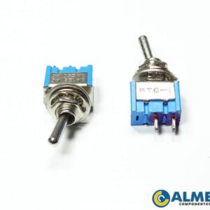 CHAVE MINI ALAVANCA 2P ON/OFF 6A 250VAC MTS 101