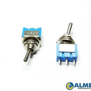 CHAVE MINI ALAVANCA 3P ON/OFF/ON 6A 250VAC MTS103