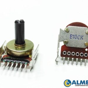 POTENCIOMETRO C/ SUPORTE 100K 6 TERMINAIS