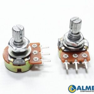 POTENCIOMETRO 20KB L15 18T 16MM MONO S/CHAVE S/TRAVA ACEL