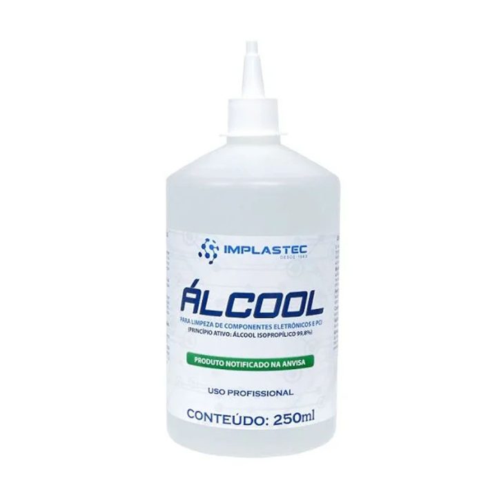ALCOOL PARA LIMPEZA DE COMPONENTES ELETRONICOS 250ML IMPLASTEC