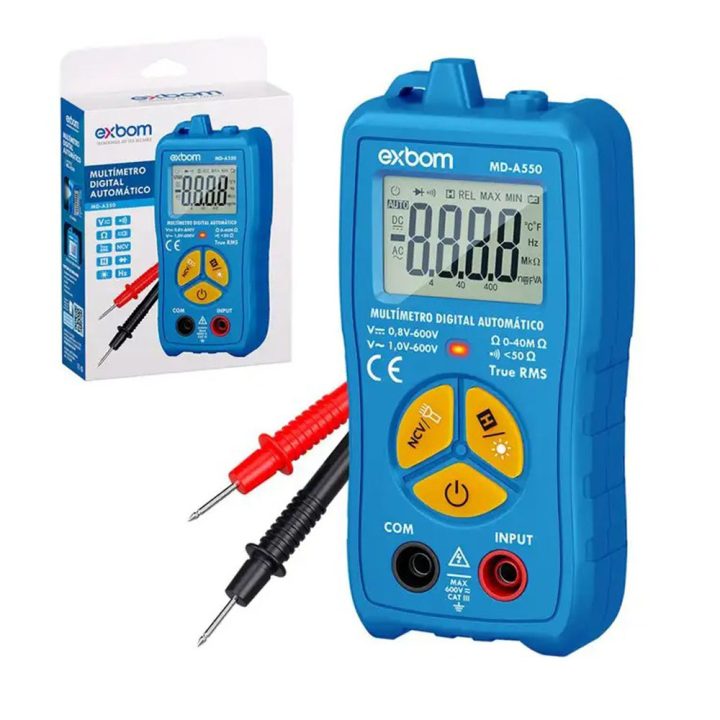 MULTIMETRO DIGITAL AUTOMATICO MD-A550 EXBOM