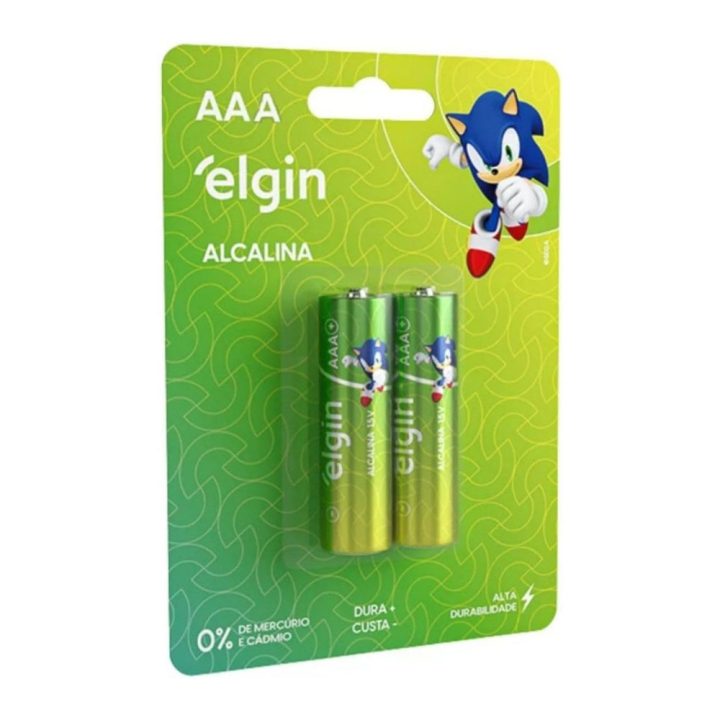 PILHA AAA 1,5V ALCALINA ELGIN (BLIST. 2PCS)
