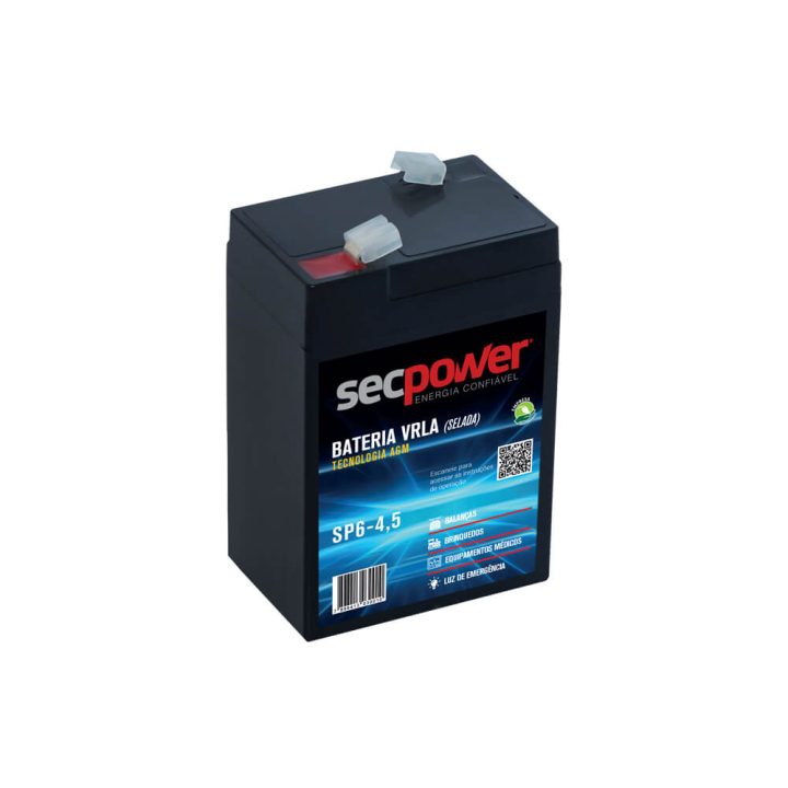 BATERIA SELADA 6V 4,5A SP6-4,5 SECPOWER
