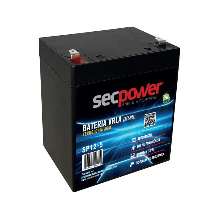 BATERIA SELADA 12V 5A SP12-5 SECPOWER