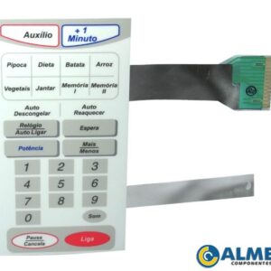MEMBRANA MICROONDAS SAMSUNG SMW/MW6711/6722 S/ DOURADOR 9,3X17,5CM